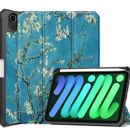 BASEY. BASEY. iPad Mini 6 Hoesje Met Uitsparing Voor Apple Pencil - Bloesem