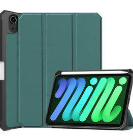 BASEY. BASEY. iPad Mini 6 Hoesje Met Uitsparing Voor Apple Pencil - Donkergroen