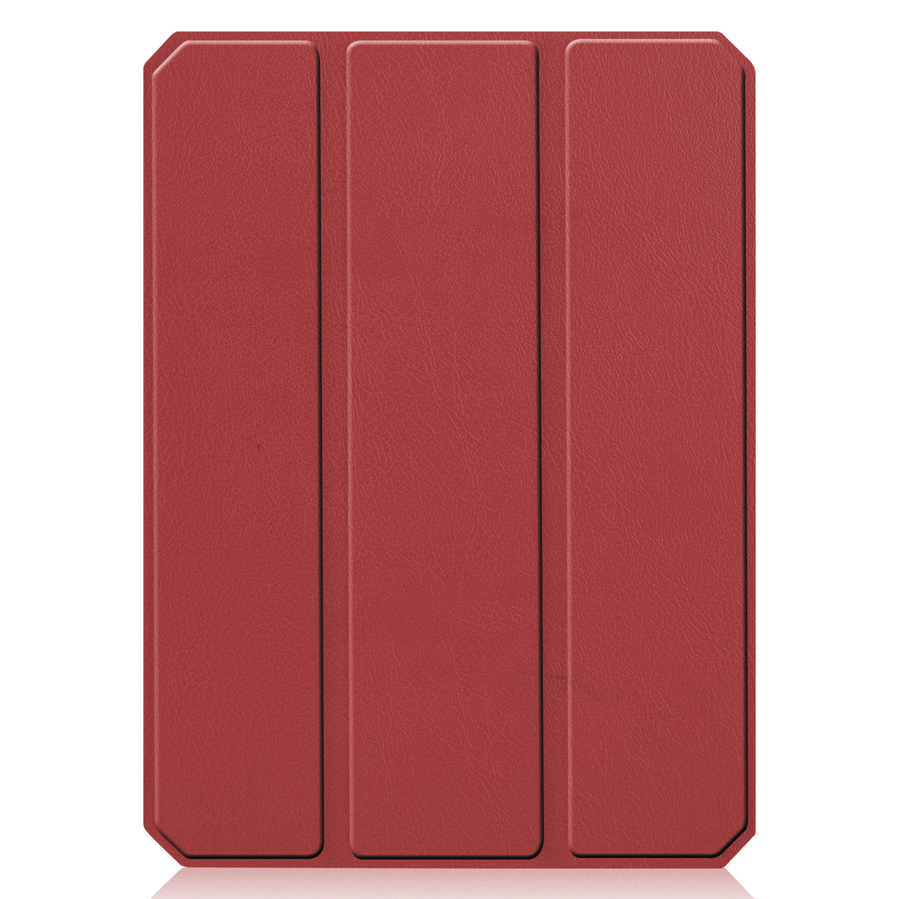 BASEY. Hoesje Geschikt voor iPad Mini 6 Hoes Case Tablet Hoesje Tri-fold Met Uitsparing Geschikt voor Apple Pencil - Hoes Geschikt voor iPad Mini 6 Hoesje Hard Cover Bookcase Hoes - Donkerrood