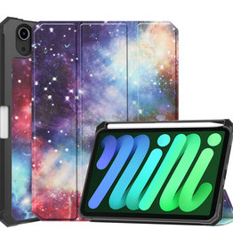 BASEY. BASEY. iPad Mini 6 Hoesje Met Uitsparing Voor Apple Pencil - Galaxy
