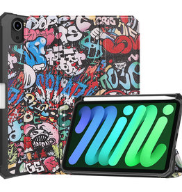BASEY. BASEY. iPad Mini 6 Hoesje Met Uitsparing Voor Apple Pencil - Graffity