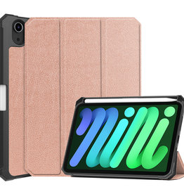 BASEY. BASEY. iPad Mini 6 Hoesje Met Uitsparing Voor Apple Pencil - Rose Goud