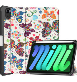 BASEY. BASEY. iPad Mini 6 Hoesje Met Uitsparing Voor Apple Pencil - Vlinders