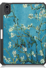 NoXx Hoesje Geschikt voor iPad Mini 6 Hoesje Case Hard Cover Hoes Book Case Met Uitsparing Geschikt voor Apple Pencil - Bloesem