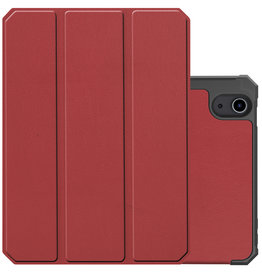 NoXx NoXx iPad Mini 6 Hoesje Met Uitsparing Voor Apple Pencil - Donkerrood