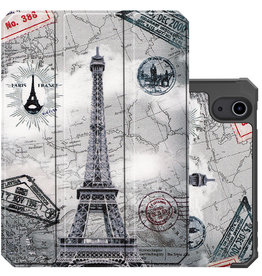 NoXx NoXx iPad Mini 6 Hoesje Met Uitsparing Voor Apple Pencil - Eiffeltoren