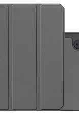 NoXx Hoesje Geschikt voor iPad Mini 6 Hoesje Case Hard Cover Hoes Book Case Met Uitsparing Geschikt voor Apple Pencil - Grijs