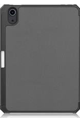 NoXx iPad Mini 6 Hoesje Case Hard Cover Hoes Met Apple Pencil Uitsparing Book Case - Grijs