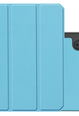 NoXx Hoesje Geschikt voor iPad Mini 6 Hoesje Case Hard Cover Hoes Book Case Met Uitsparing Geschikt voor Apple Pencil - Lichtblauw