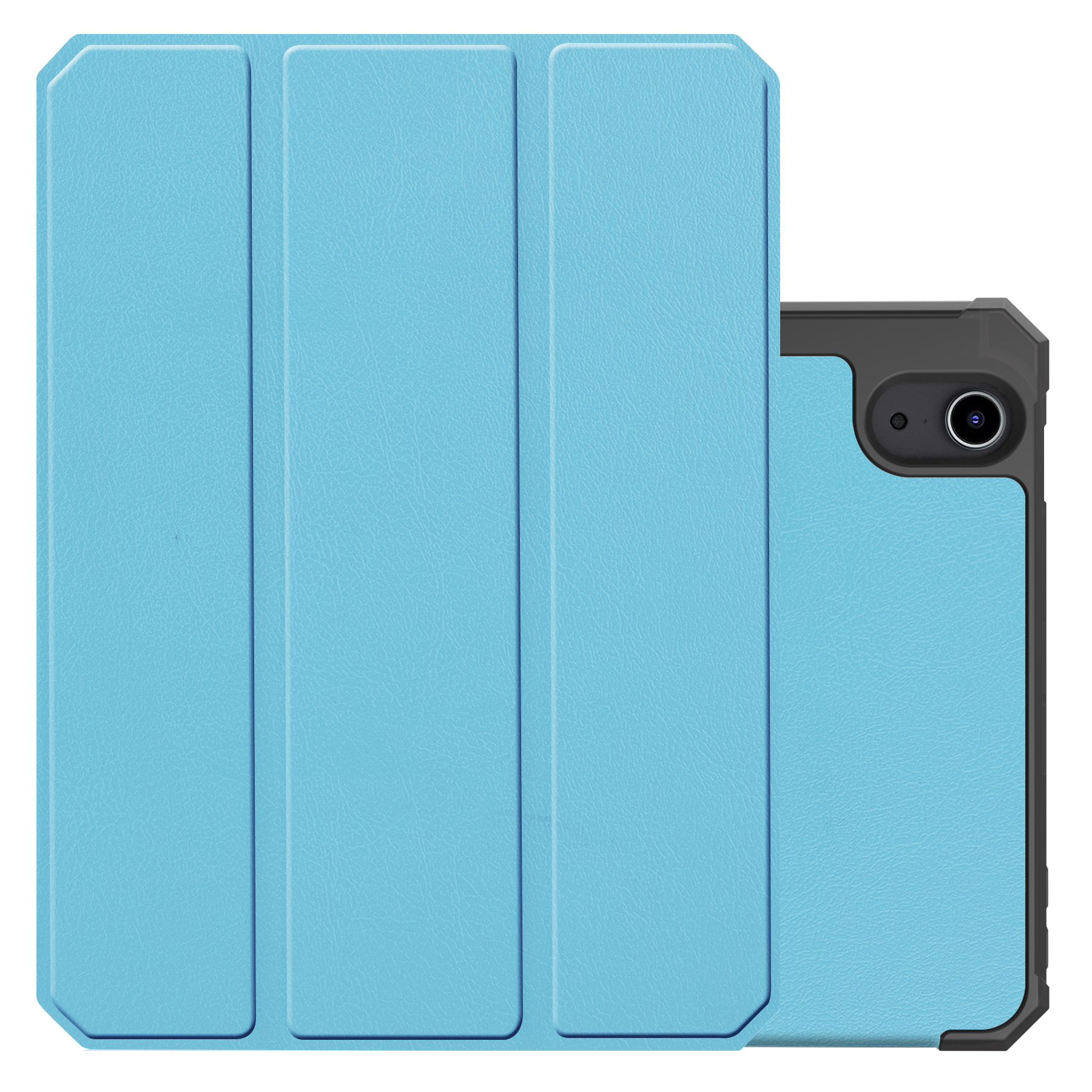 NoXx Hoesje Geschikt voor iPad Mini 6 Hoesje Case Hard Cover Hoes Book Case Met Uitsparing Geschikt voor Apple Pencil - Lichtblauw