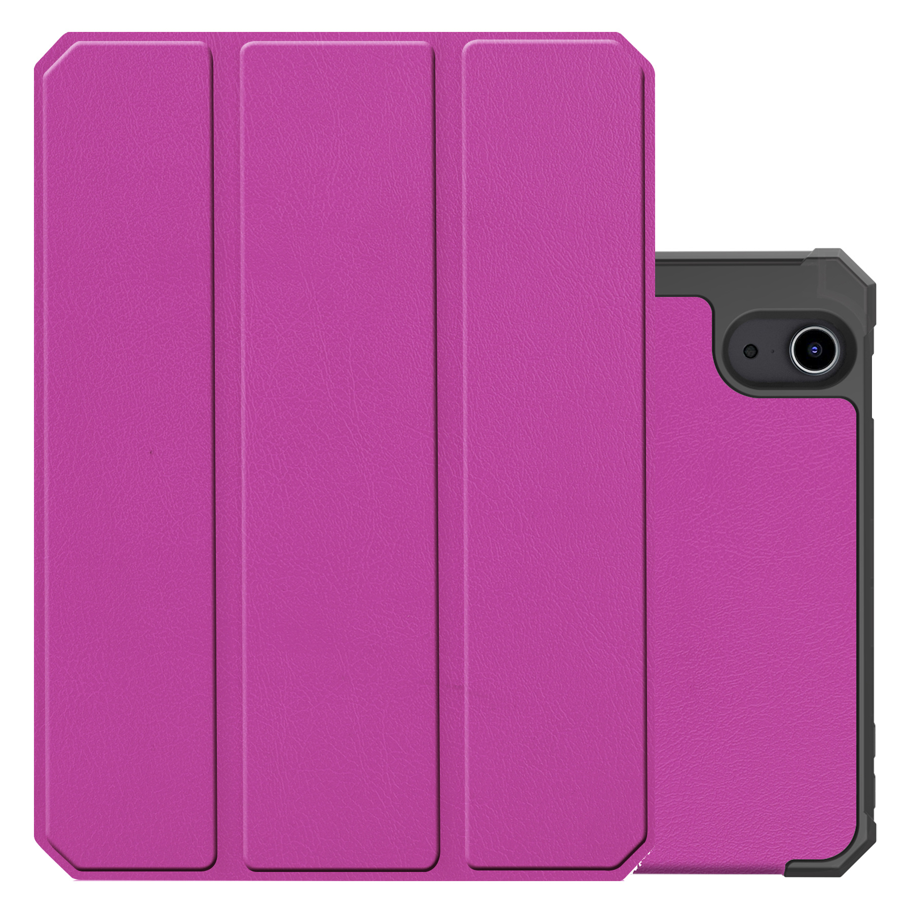 NoXx Hoesje Geschikt voor iPad Mini 6 Hoesje Case Hard Cover Hoes Book Case Met Uitsparing Geschikt voor Apple Pencil - Paars