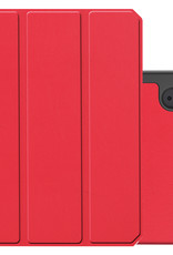 NoXx Hoesje Geschikt voor iPad Mini 6 Hoesje Case Hard Cover Hoes Book Case Met Uitsparing Geschikt voor Apple Pencil - Rood