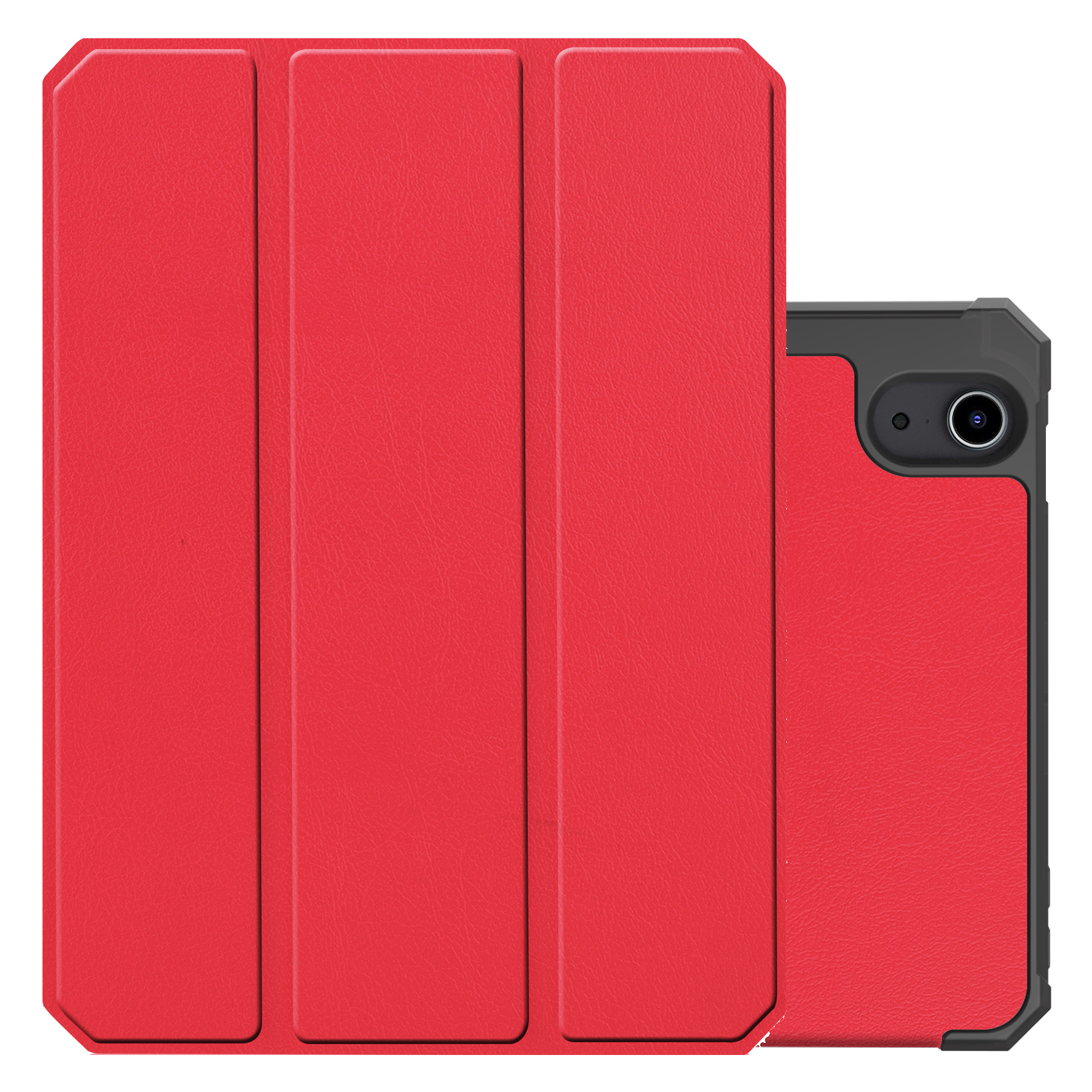 NoXx iPad Mini 6 Hoesje Case Hard Cover Hoes Met Apple Pencil Uitsparing Book Case - Rood