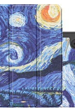 NoXx iPad Mini 6 Hoesje Case Hard Cover Hoes Met Apple Pencil Uitsparing Book Case - Sterrenhemel