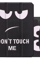 NoXx iPad Mini 6 Hoesje Case Hard Cover Hoes Met Apple Pencil Uitsparing Book Case - Don't Touch Me