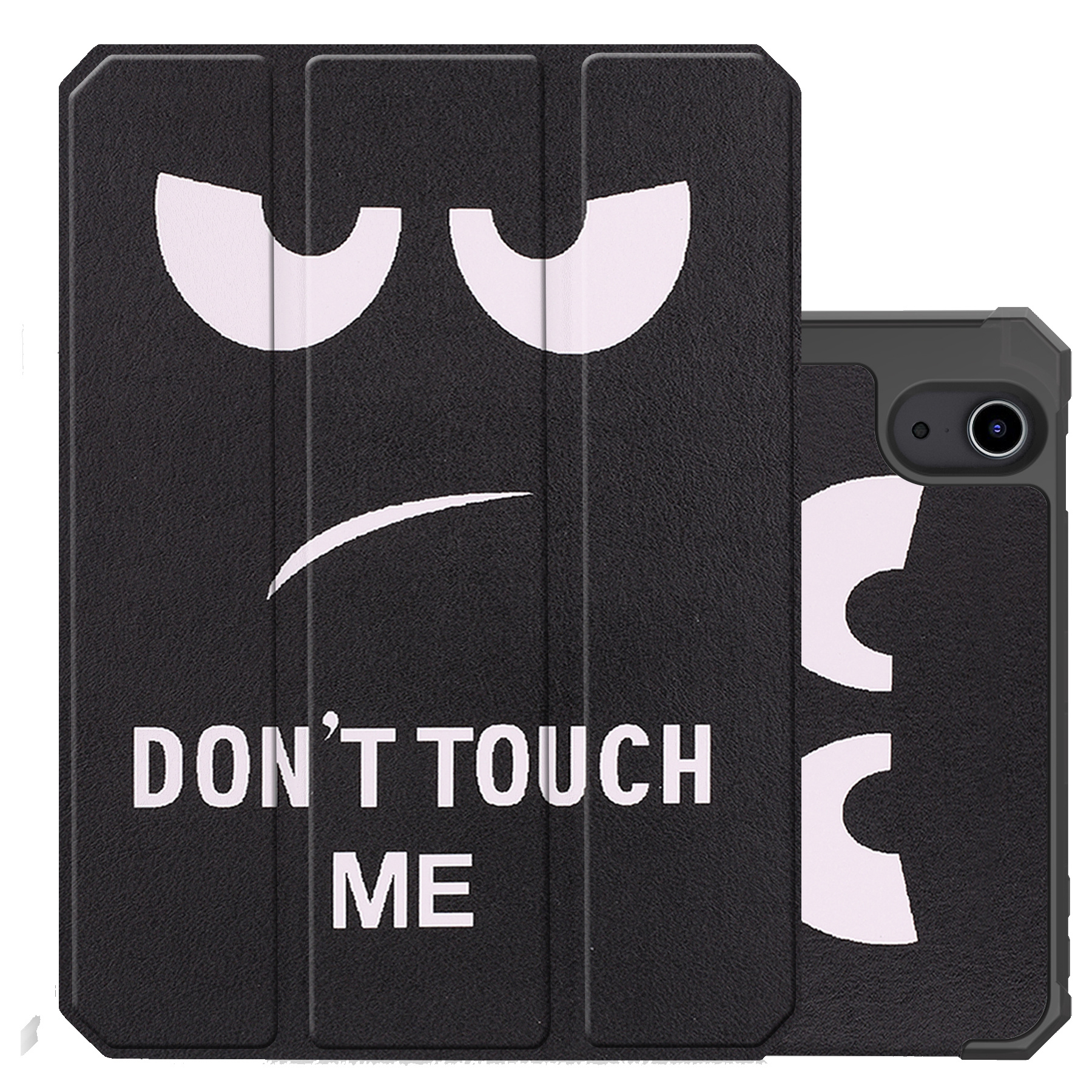 NoXx Hoesje Geschikt voor iPad Mini 6 Hoesje Case Hard Cover Hoes Book Case Met Uitsparing Geschikt voor Apple Pencil - Don't Touch Me