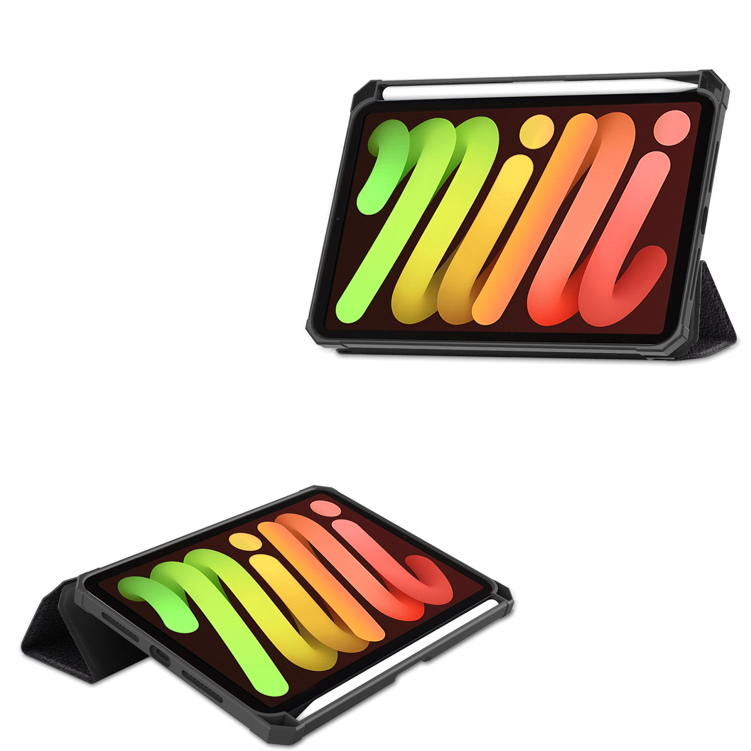 NoXx Hoesje Geschikt voor iPad Mini 6 Hoesje Case Hard Cover Hoes Book Case Met Uitsparing Geschikt voor Apple Pencil - Don't Touch Me