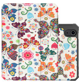 NoXx NoXx iPad Mini 6 Hoesje Met Uitsparing Voor Apple Pencil - Vlinders