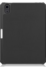 NoXx iPad Mini 6 Hoesje Case Hard Cover Hoes Met Apple Pencil Uitsparing Book Case - Zwart
