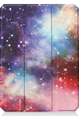 Nomfy Hoes Geschikt voor iPad Mini 6 Hoes Tri-fold Tablet Hoesje Case Met Uitsparing Geschikt voor Apple Pencil - Hoesje Geschikt voor iPad Mini 6 Hoesje Hardcover Bookcase - Galaxy