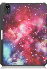Nomfy Hoes Geschikt voor iPad Mini 6 Hoes Tri-fold Tablet Hoesje Case Met Uitsparing Geschikt voor Apple Pencil - Hoesje Geschikt voor iPad Mini 6 Hoesje Hardcover Bookcase - Galaxy
