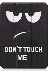 Nomfy iPad Mini 6 Hoesje Case Don't Touch Me - Hoes Met Uitsparing Apple Pencil - iPad Mini 6 Hoes Hardcover Hoesje Don't Touch Me Bookcase