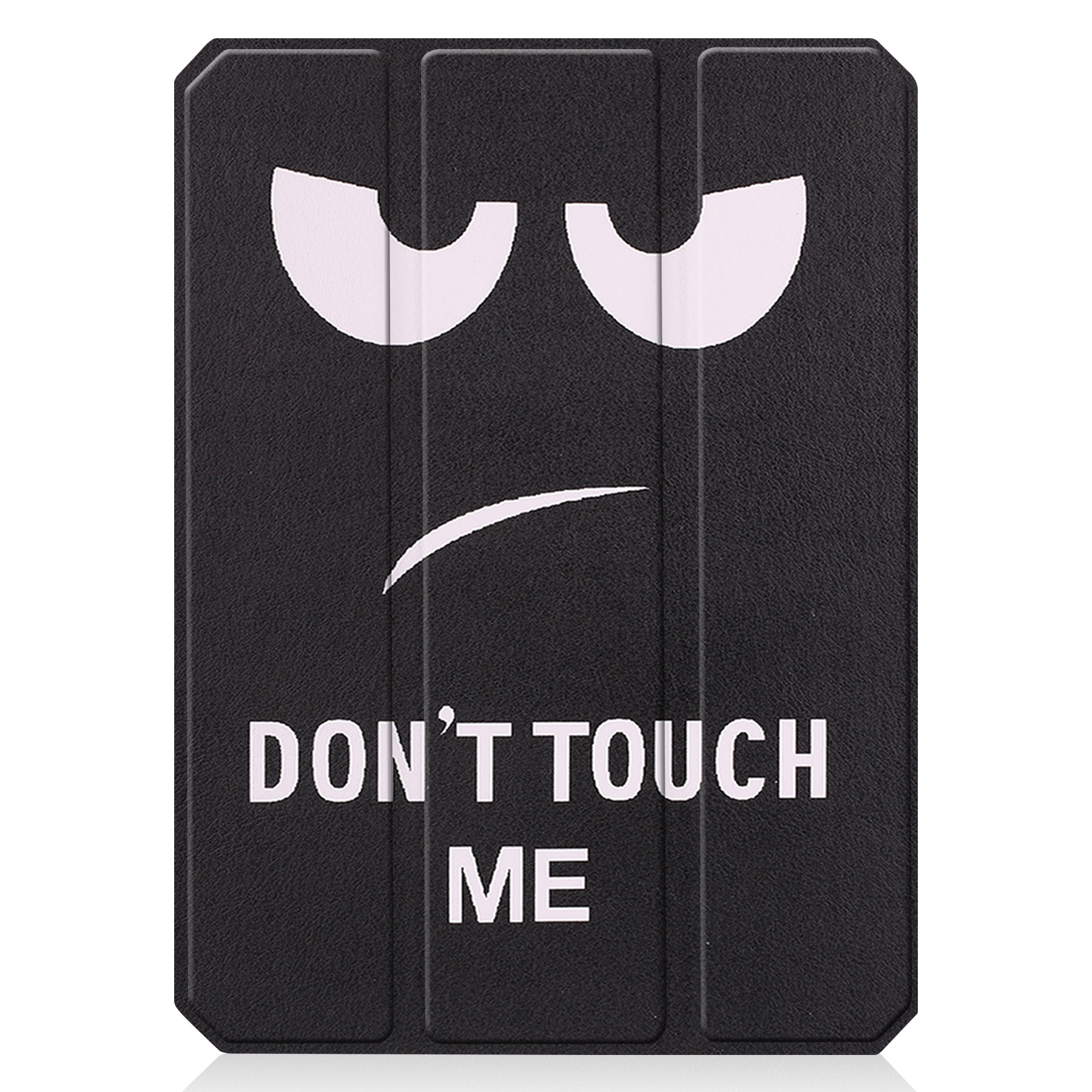 Nomfy Hoes Geschikt voor iPad Mini 6 Hoes Tri-fold Tablet Hoesje Case Met Uitsparing Geschikt voor Apple Pencil - Hoesje Geschikt voor iPad Mini 6 Hoesje Hardcover Bookcase - Don't Touch Me