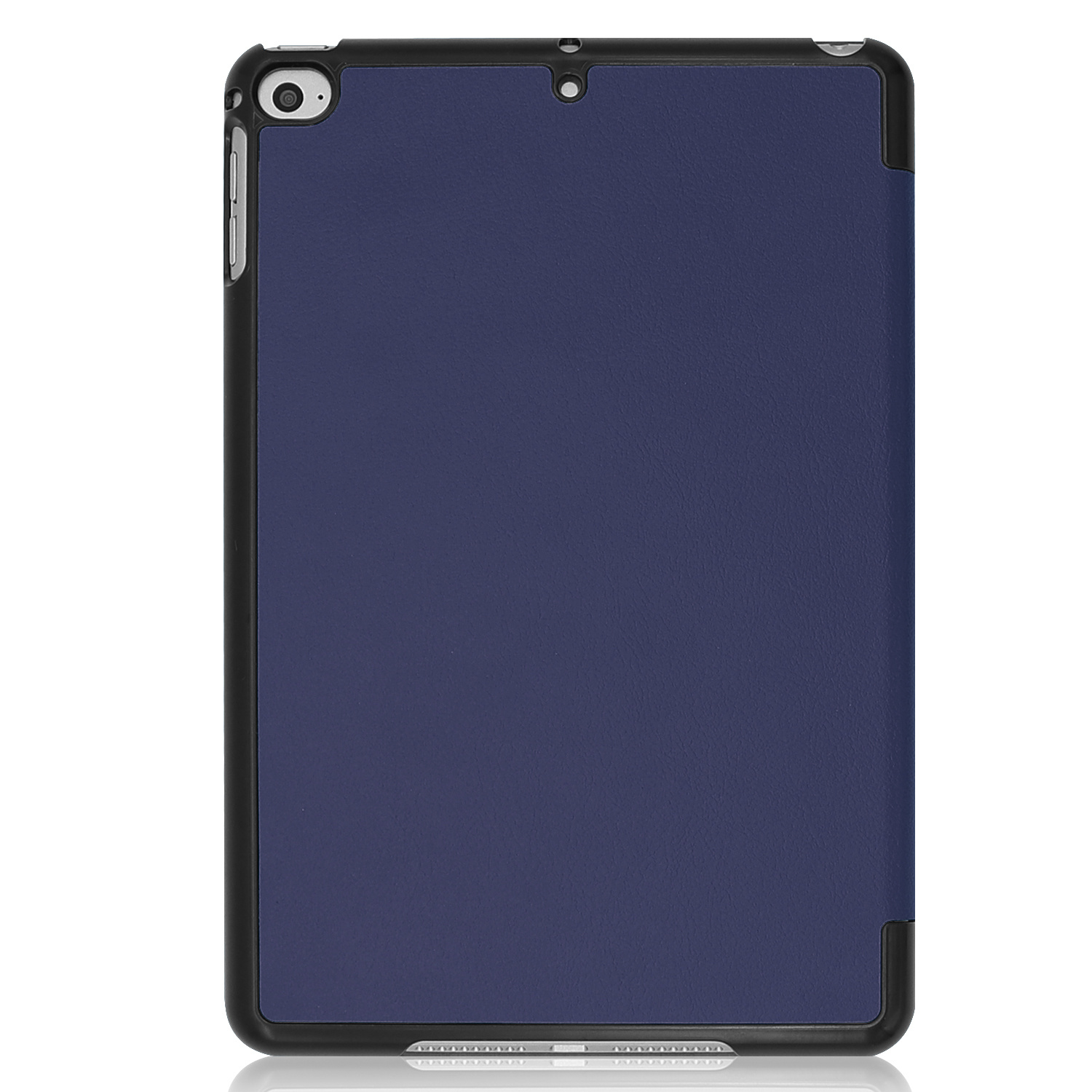 BASEY. Hoesje Geschikt voor iPad Mini 6 Hoes Case Tablet Hoesje Tri-fold - Hoes Geschikt voor iPad Mini 6 Hoesje Hard Cover Bookcase Hoes - Donkerblauw