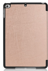 BASEY. Hoesje Geschikt voor iPad Mini 6 Hoes Case Tablet Hoesje Tri-fold - Hoes Geschikt voor iPad Mini 6 Hoesje Hard Cover Bookcase Hoes - Rosé goud