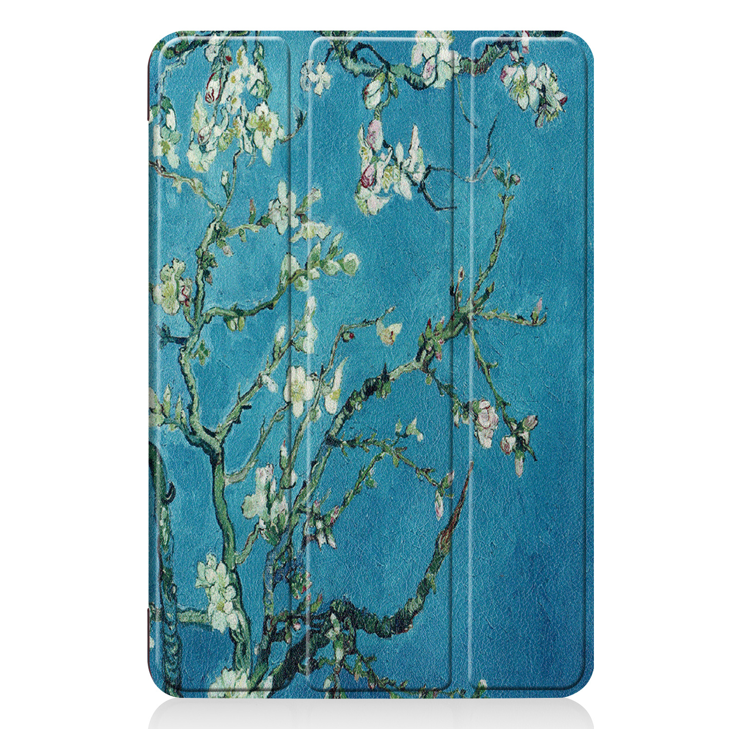 Nomfy Hoes Geschikt voor iPad Mini 6 Hoes Tri-fold Tablet Hoesje Case - Hoesje Geschikt voor iPad Mini 6 Hoesje Hardcover Bookcase - Bloesem