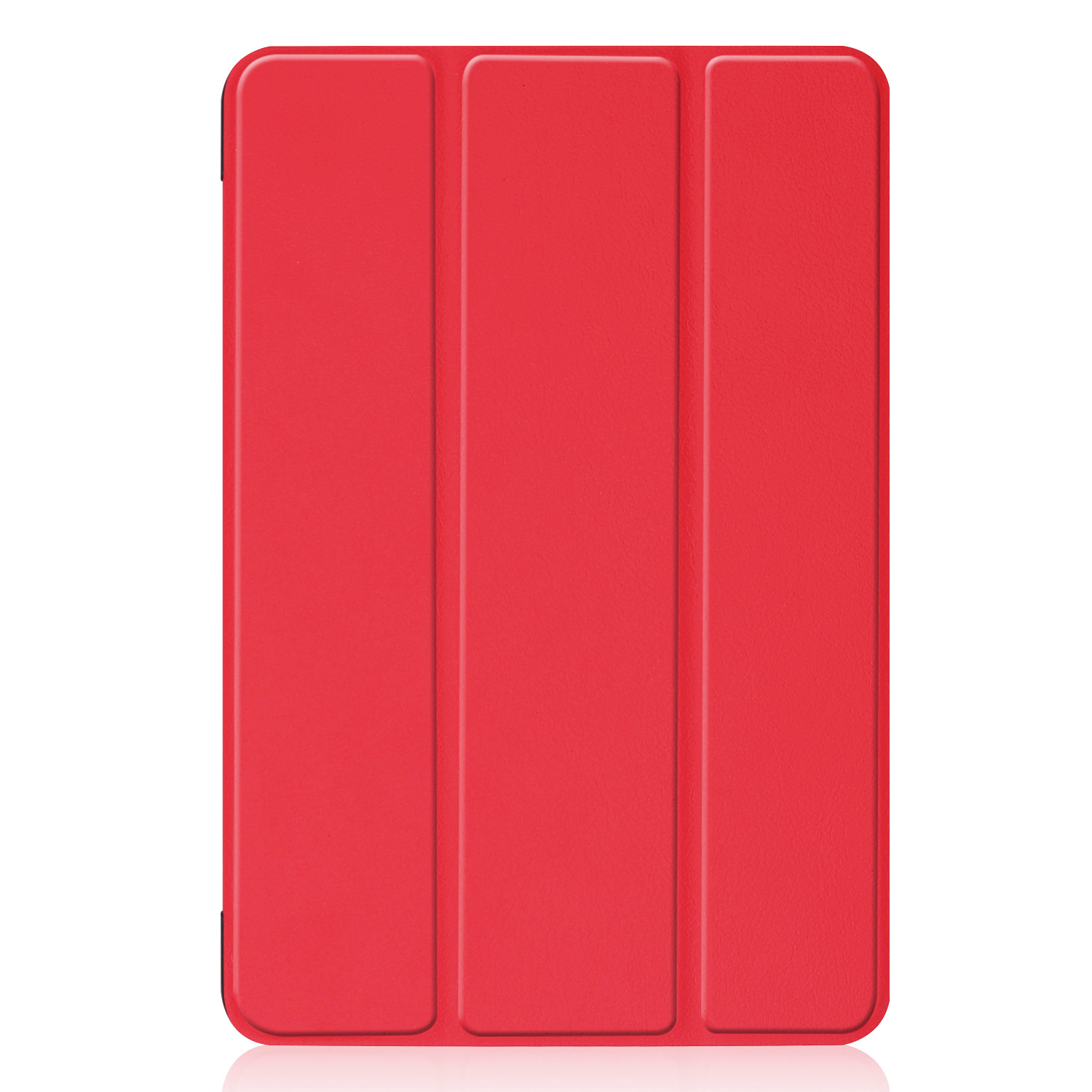 Nomfy Hoes Geschikt voor iPad Mini 6 Hoes Tri-fold Tablet Hoesje Case - Hoesje Geschikt voor iPad Mini 6 Hoesje Hardcover Bookcase - Rood