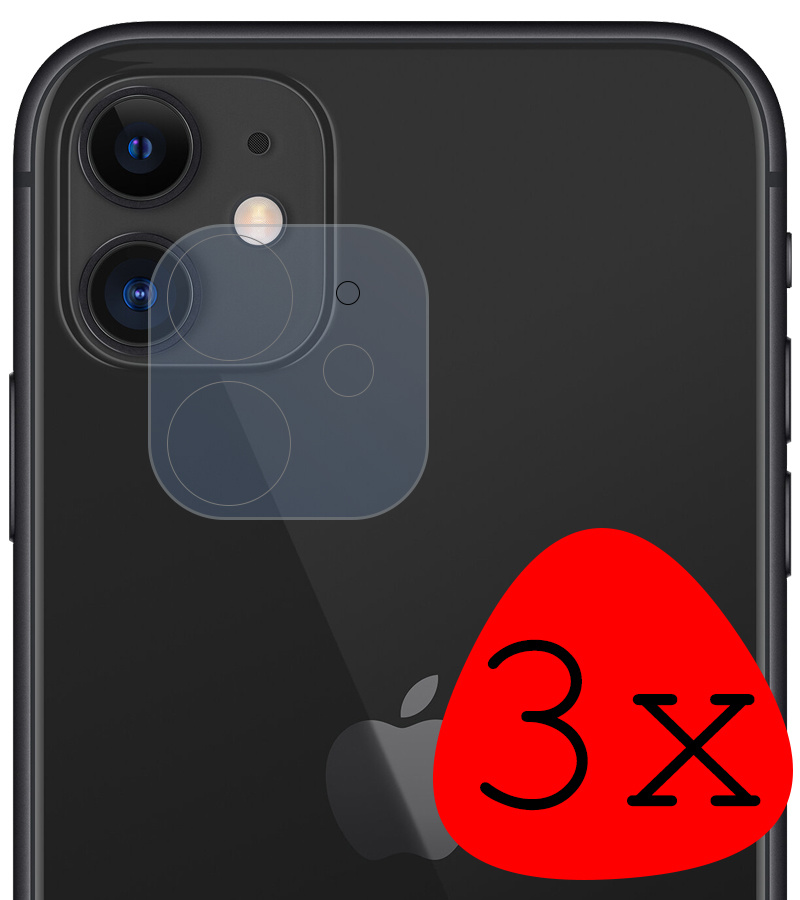 BASEY. Screenprotector Geschikt voor iPhone 12 Mini Camera Screenprotector Tempered Glass Beschermglas Camera - Screenprotector Geschikt voor iPhone 12 Mini Camera Screen Protector - 3 Stuks