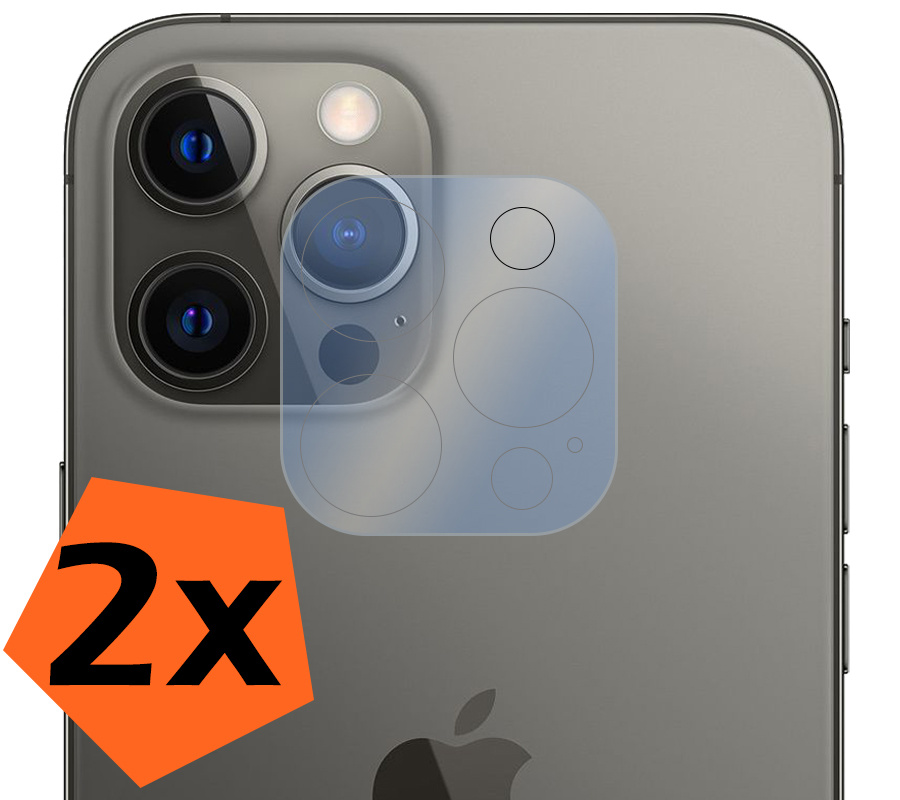 Nomfy Screenprotector Geschikt voor iPhone 12 Pro Camera Screen Protector Beschermglas - Screenprotector Geschikt voor iPhone 12 Pro Camera Screenprotector Tempered Glass - 2 PACK