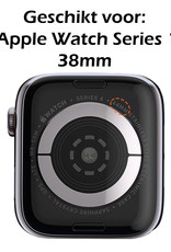 Nomfy Hoesje Geschikt voor Apple Watch Series 1 38 mm Hoes Siliconen Case Cover - Hoes Geschikt voor Apple Watch Series 1 38 mm Hoesje - Transparant