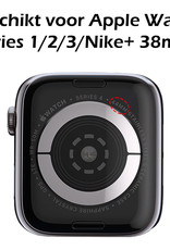 Nomfy Hoesje Geschikt voor Apple Watch Series 1 42 mm Hoes Siliconen Case Cover - Hoes Geschikt voor Apple Watch Series 1 42 mm Hoesje - Transparant