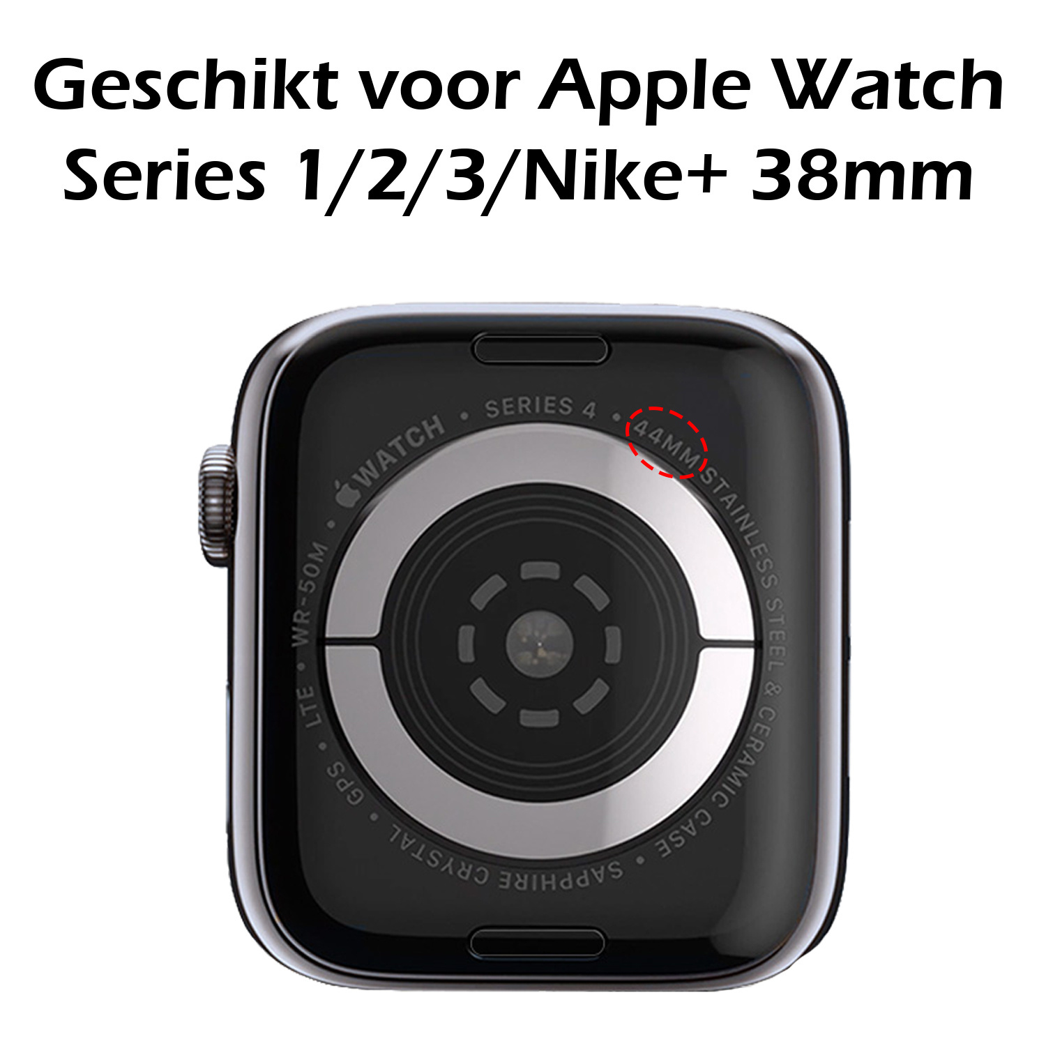 Nomfy Hoesje Geschikt voor Apple Watch Series 1 42 mm Hoes Siliconen Case Cover - Hoes Geschikt voor Apple Watch Series 1 42 mm Hoesje - Transparant