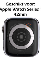 Nomfy Hoesje Geschikt voor Apple Watch Series 1 42 mm Hoes Siliconen Case Cover - Hoes Geschikt voor Apple Watch Series 1 42 mm Hoesje - Transparant - 2 PACK