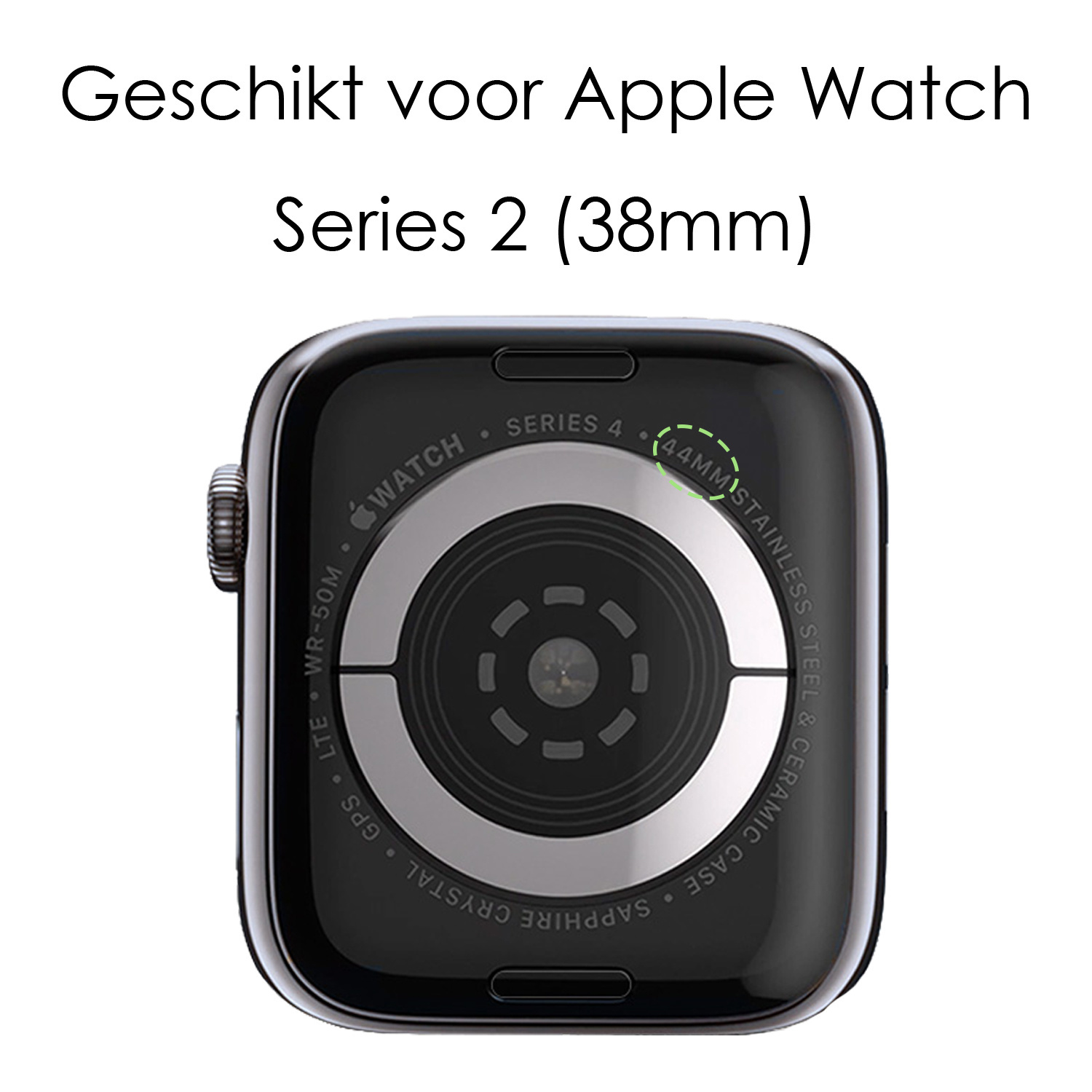 NoXx Hoes Geschikt voor Apple Watch Series 2 38 mm Siliconen Case - Hoesje Geschikt voor Apple Watch Series 2 38 mm Hoesje Cover Case - Transparant - 2x