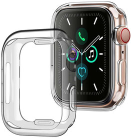 NoXx NoXx Apple Watch 4 Hoesje Siliconen Transparant - 40 mm