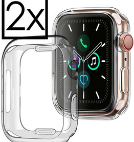 NoXx NoXx Apple Watch 4 Hoesje Siliconen Transparant - 40 mm - 2 PACK