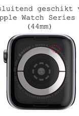 BASEY. Hoes Geschikt voor Apple Watch Series 5 44 mm Hoesje Siliconen Case - Hoesje Geschikt voor Apple Watch Series 5 44 mm Hoes - Transparant