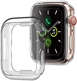 BASEY. BASEY. Apple Watch 6 Hoesje Siliconen Transparant - 44 mm