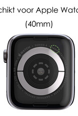 NoXx Geschikt Voor Apple Watch SE Hoes 40 mm - Voor Apple Watch Siliconen Case Transparant Hoesje - 2x