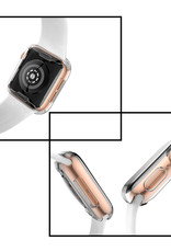NoXx Geschikt Voor Apple Watch Nike+ Hoes 38 mm - Voor Apple Watch Siliconen Case Transparant Hoesje - 2x