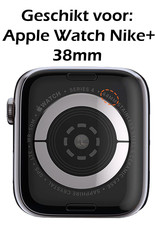 Nomfy Geschikt Voor Apple Watch Nike+ Hoes Siliconen 38 mm - Hoes Voor Apple Watch Siliconen Case - Geschikt Voor Apple Watch Nike+ Hoesje Transparant