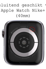 BASEY. Geschikt Voor Apple Watch Nike+ Hoesje Siliconen 40 mm - Hoes Voor Apple Watch Siliconen Case - Geschikt voor Apple Watch Hoes Transparant