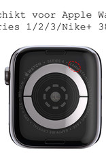 BASEY. Geschikt Voor Apple Watch Nike+ Hoesje Siliconen 40 mm - Hoes Voor Apple Watch Siliconen Case - Geschikt voor Apple Watch Hoes Transparant - 2 Stuks