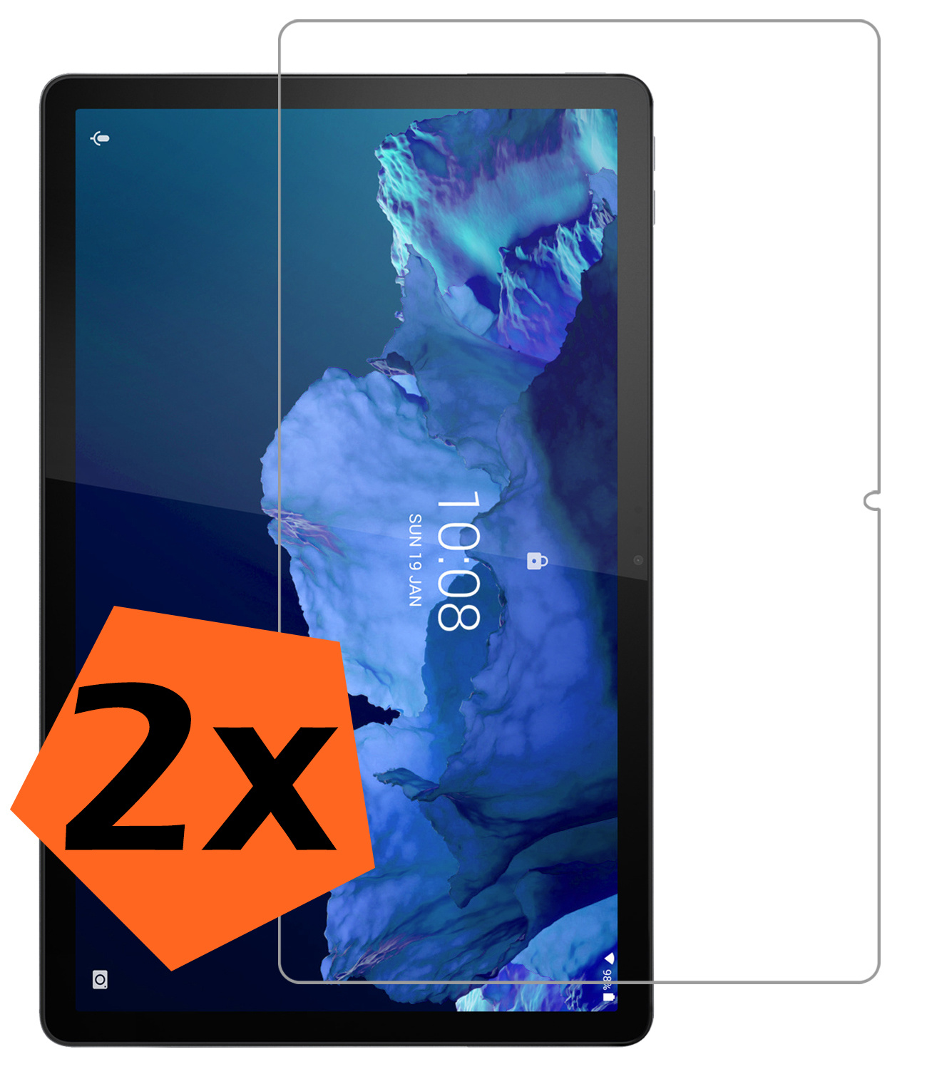 Nomfy Screenprotector Geschikt voor Lenovo Tab P11 Screenprotector Bescherm Glas - Screen Protector Geschikt voor Lenovo Tab P11 Screenprotector Tempered Glass - 2 PACK