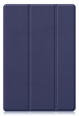 BASEY. Hoesje Geschikt voor Samsung Galaxy Tab A8 Hoes Case Tablet Hoesje Tri-fold - Hoes Geschikt voor Samsung Tab A8 Hoesje Hard Cover Bookcase Hoes - Donkerblauw