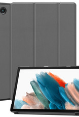 BASEY. Hoesje Geschikt voor Samsung Galaxy Tab A8 Hoes Case Tablet Hoesje Tri-fold - Hoes Geschikt voor Samsung Tab A8 Hoesje Hard Cover Bookcase Hoes - Grijs